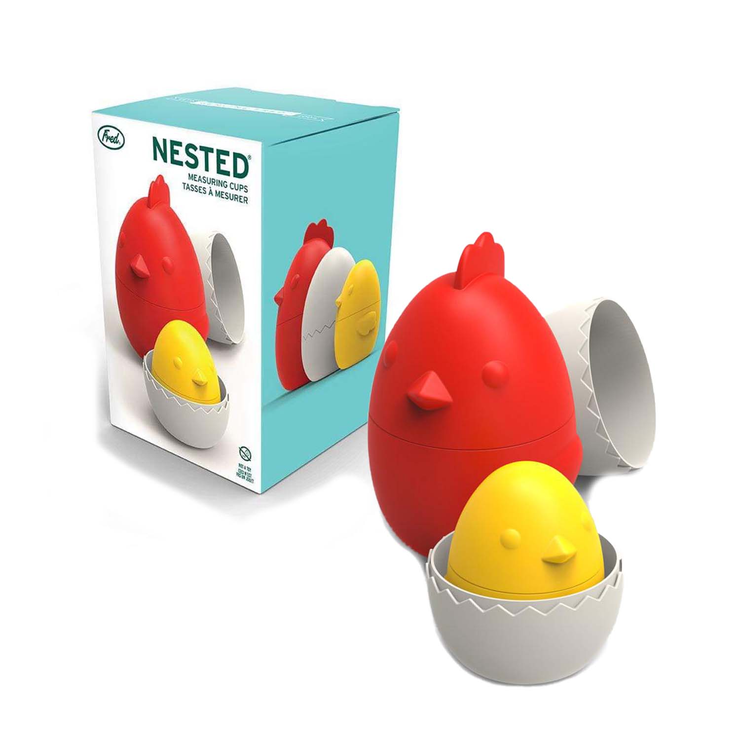 Fred & Friends 3-Piece Nested Measuring Cup Set