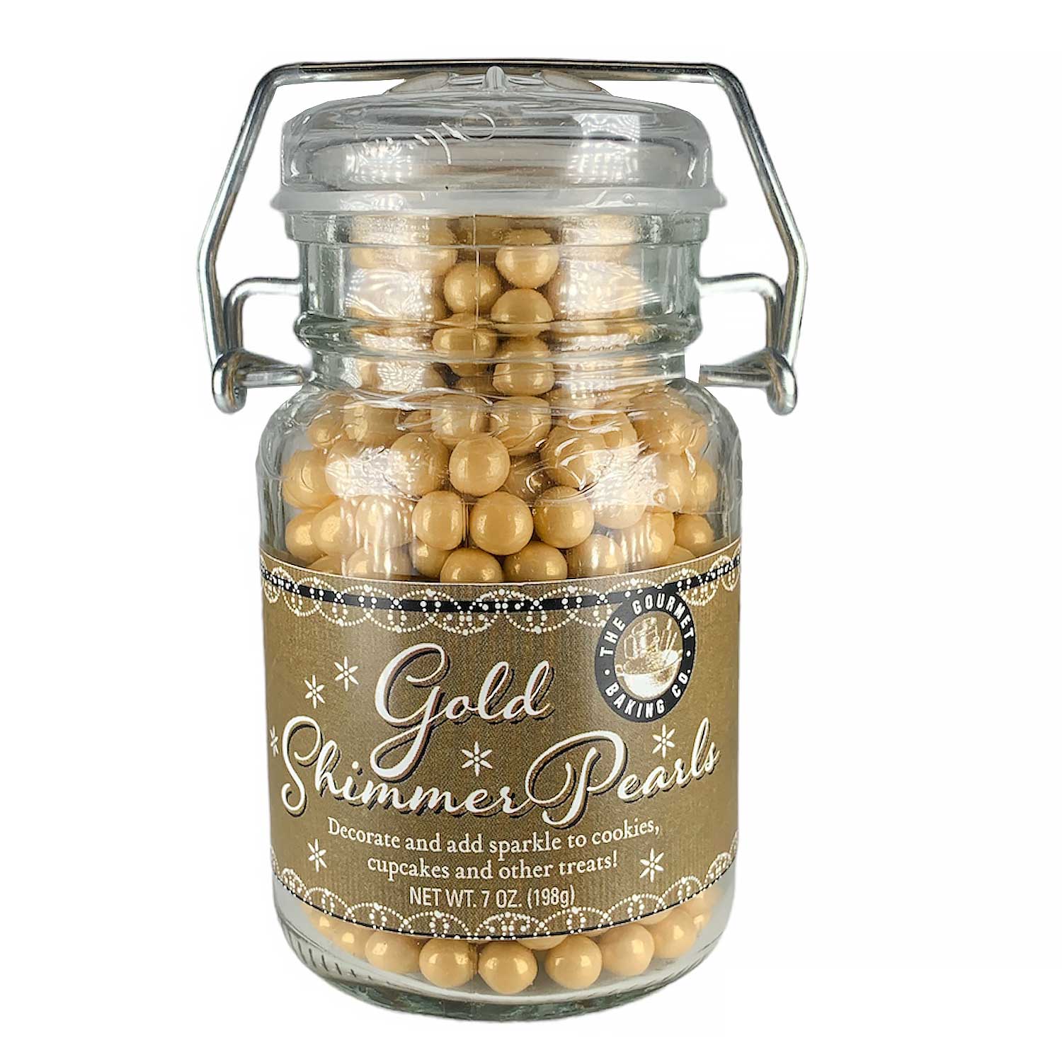 7mm Gold Shimmer Pearls – Sprinkles & Toppers Ltd