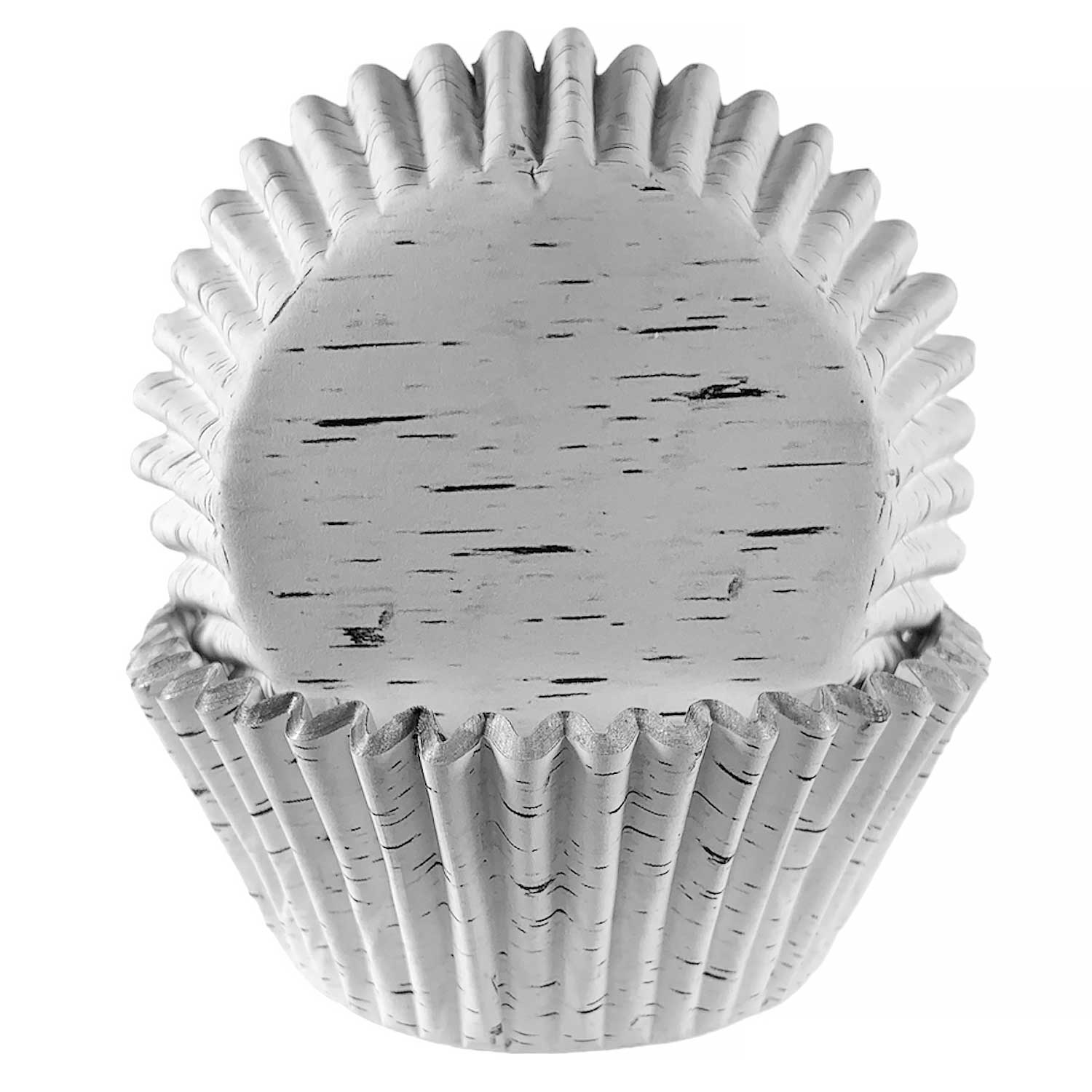 Metallic Silver Foil Standard Cupcake Liners