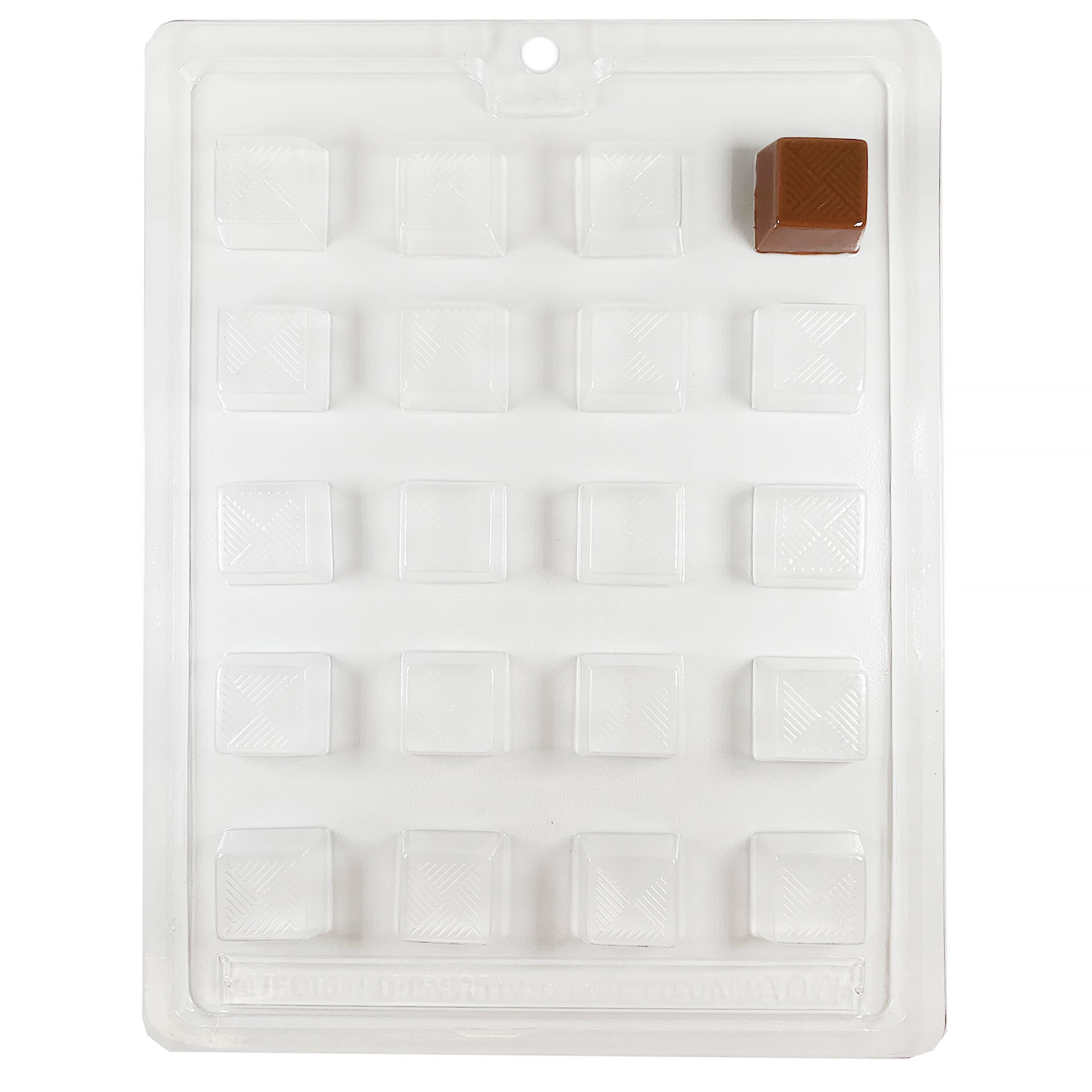 Plastic White Chocolate Mold, Square