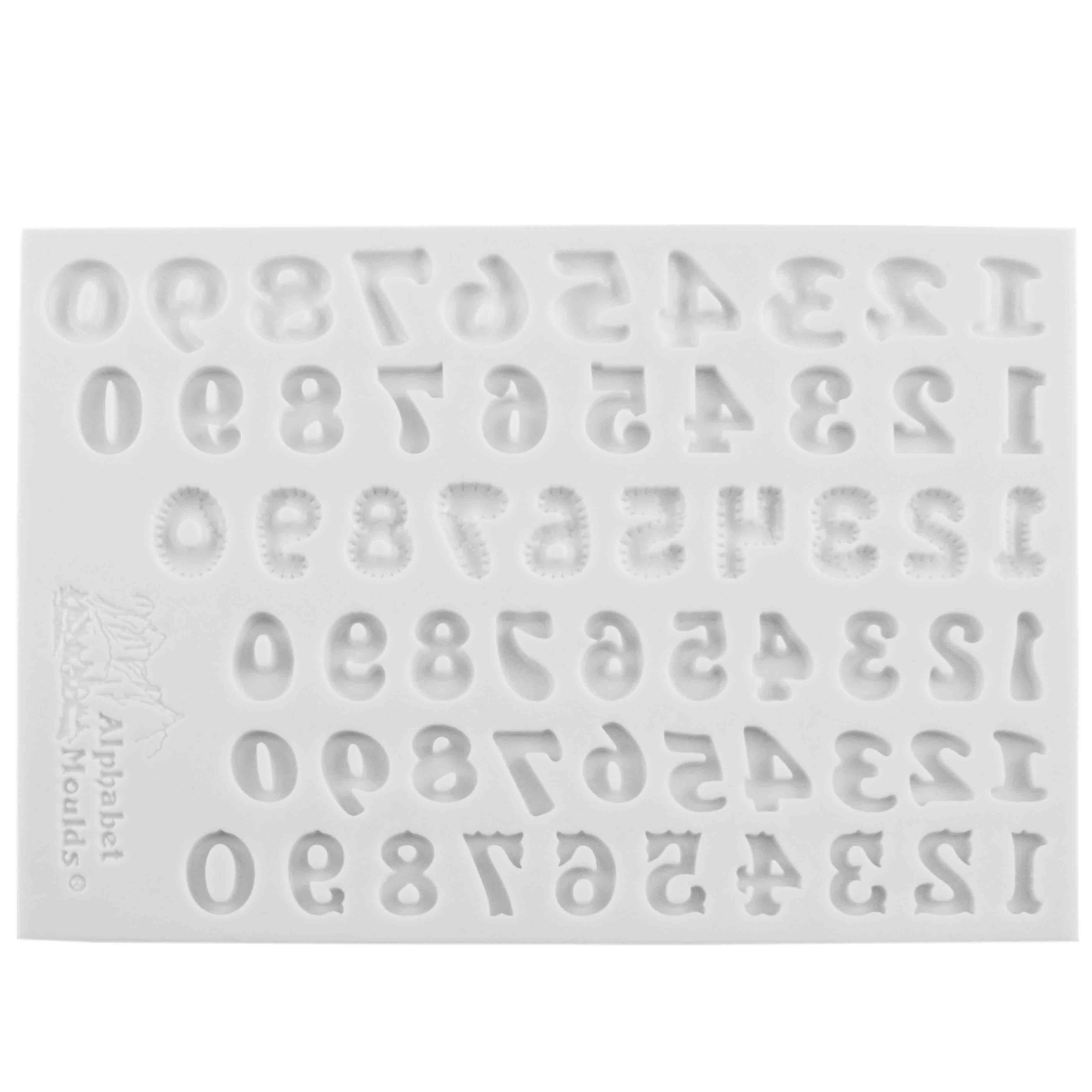 Number Sets Silicone Mold - MAM-0174 | Country Kitchen SweetArt