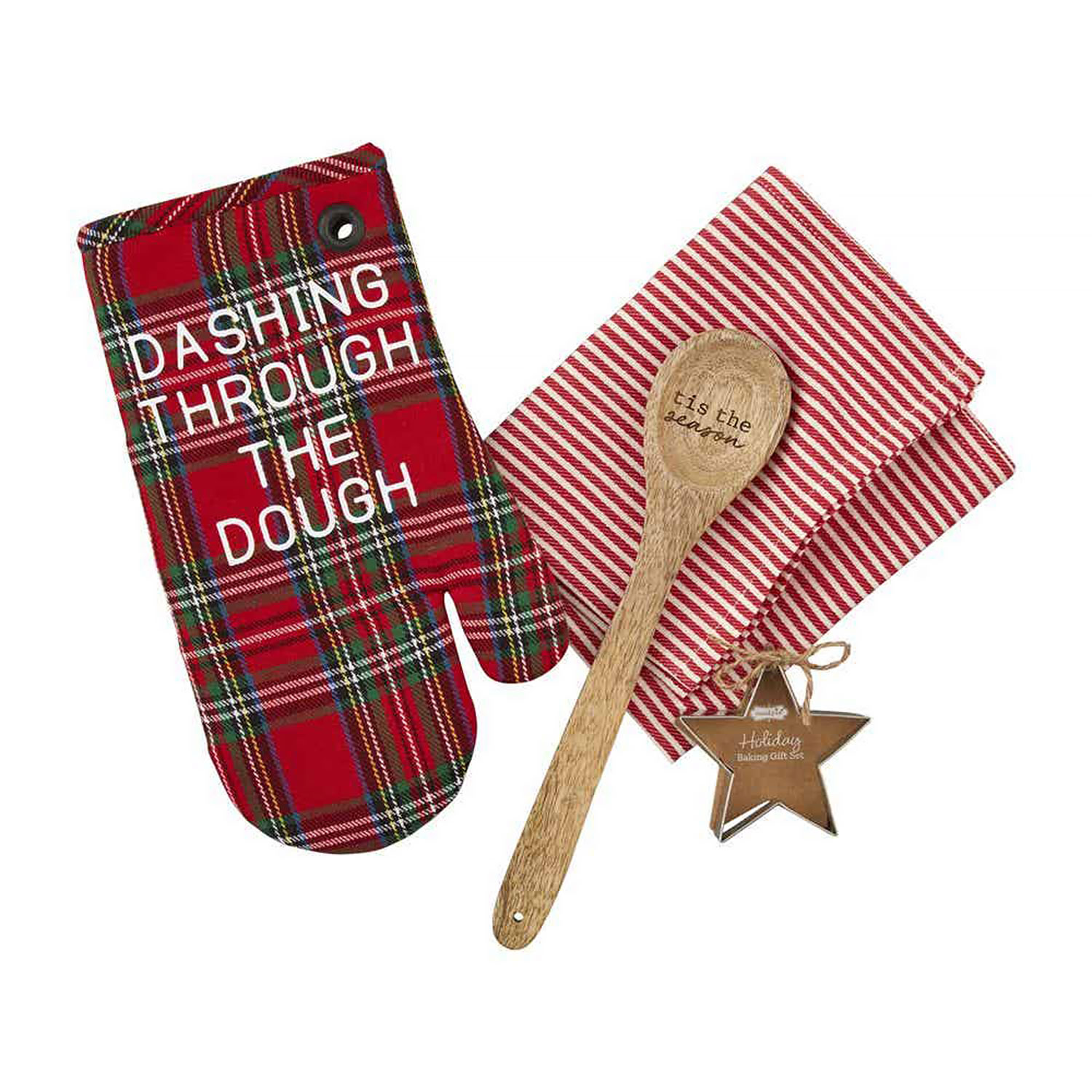 Bright Fruit Kitchen Set - Double Oven Mitt and Hot Pads