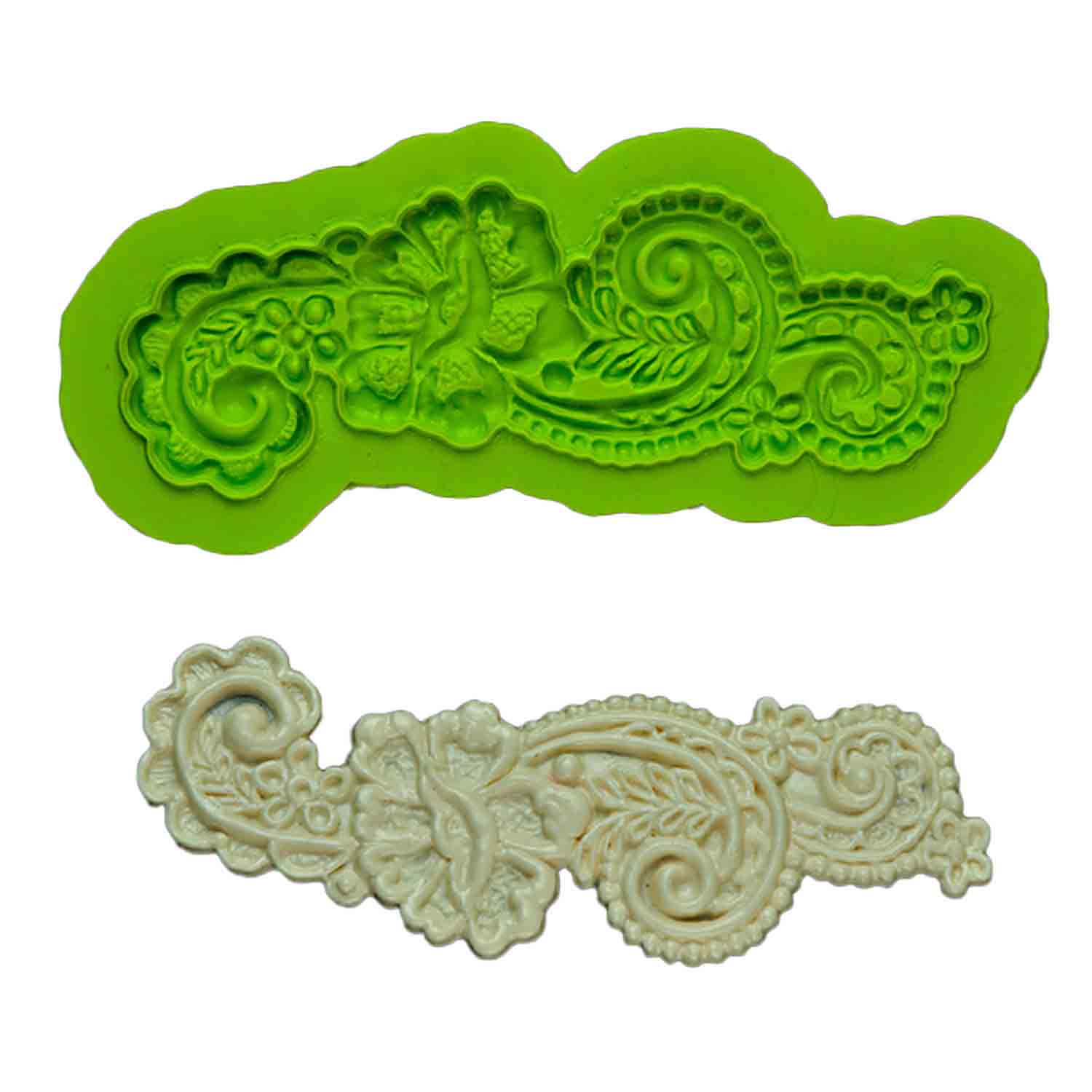 Rose Mary Lace Silicone Mold MV EM04101 Country Kitchen SweetArt