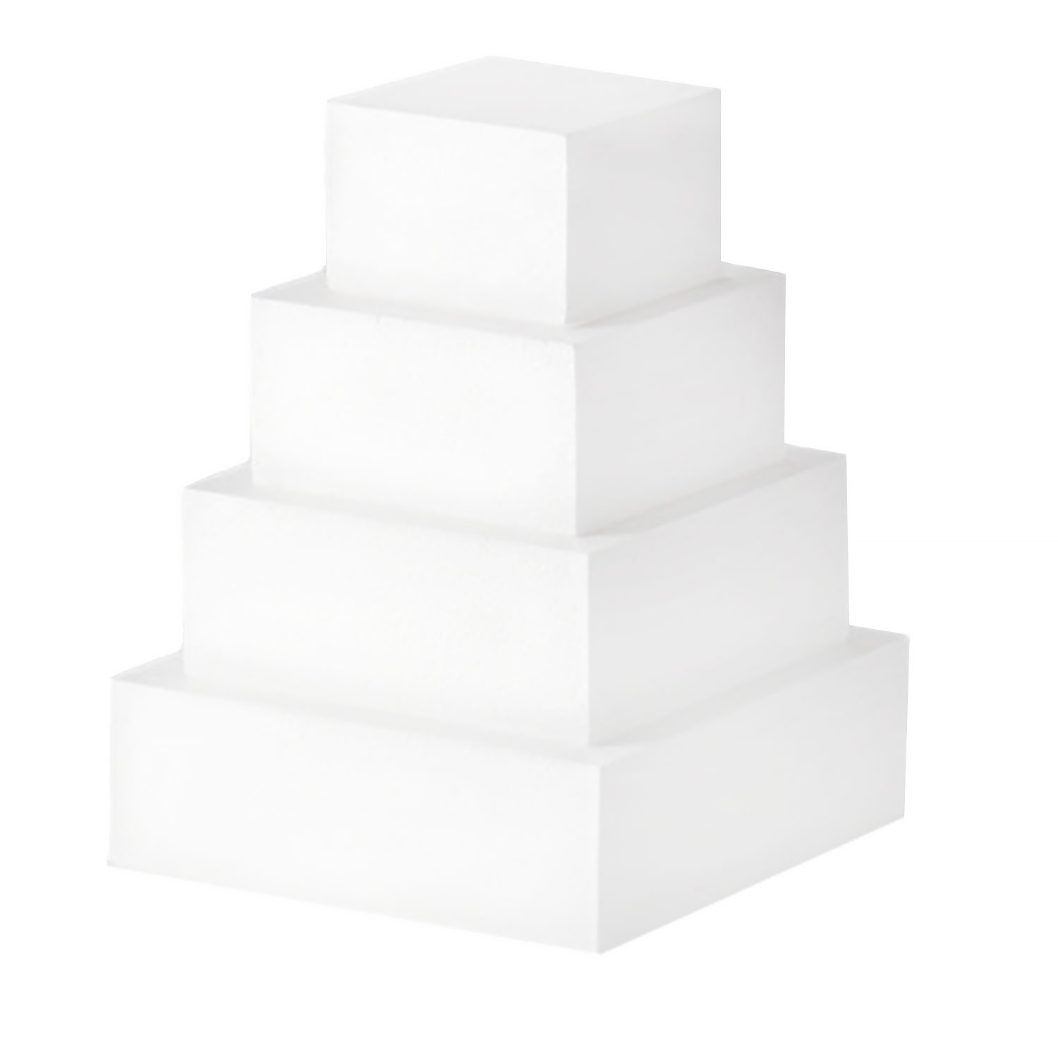 Square Styrofoam Cake Dummies