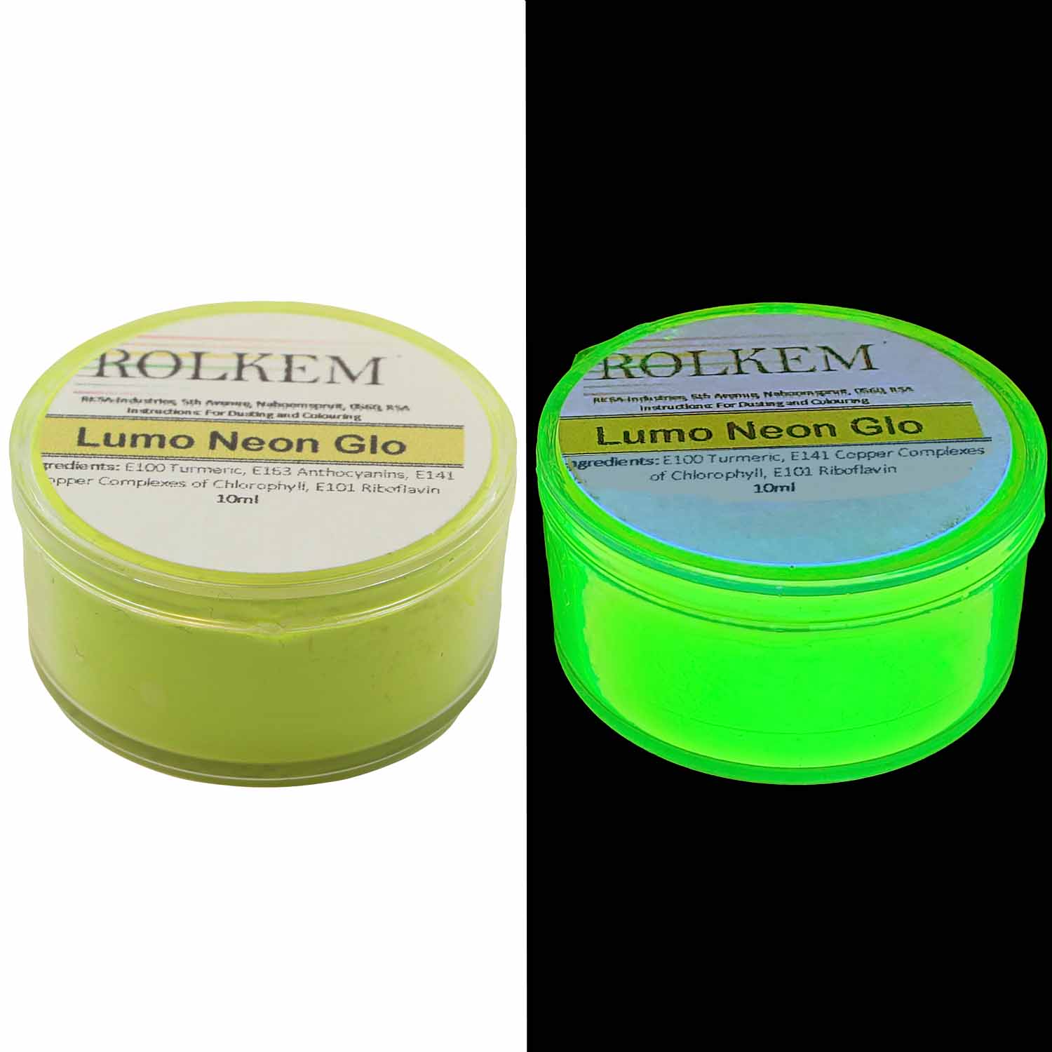 Rolkem Glow in the dark food coloring - CakesDecor