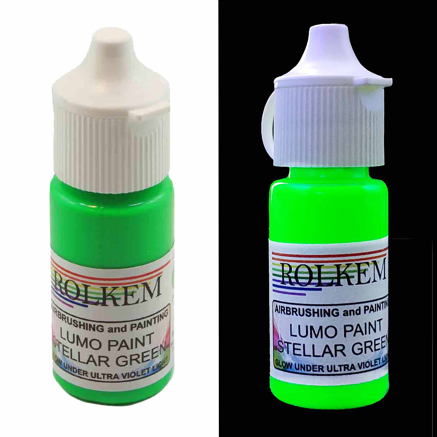 Rolkem - Neon Glo - Lumo Edible Cake Decorating Sugarcraft Dusting Colours