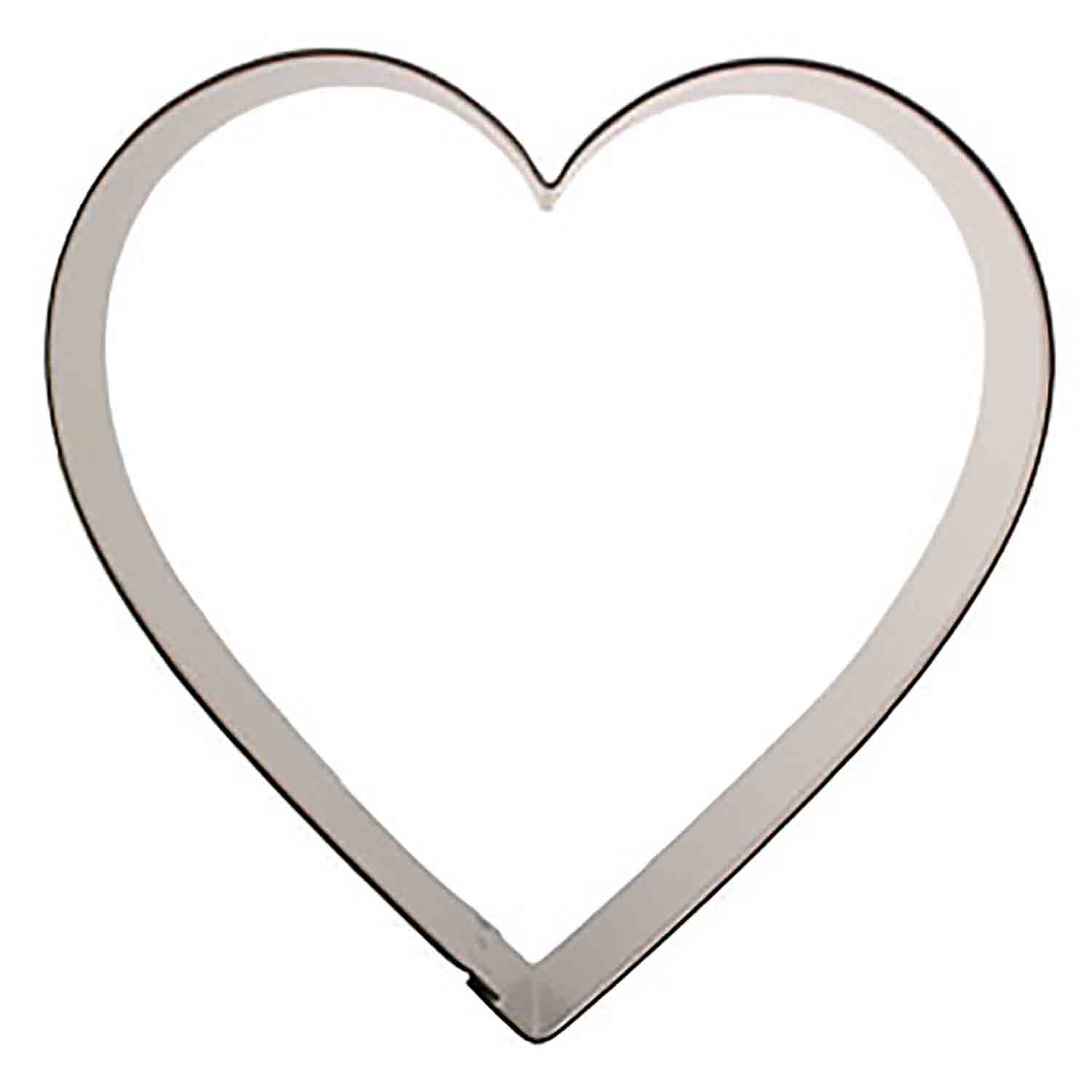 R&M Heart 5 Cookie Cutter in Durable, Economical, Tinplated Steel