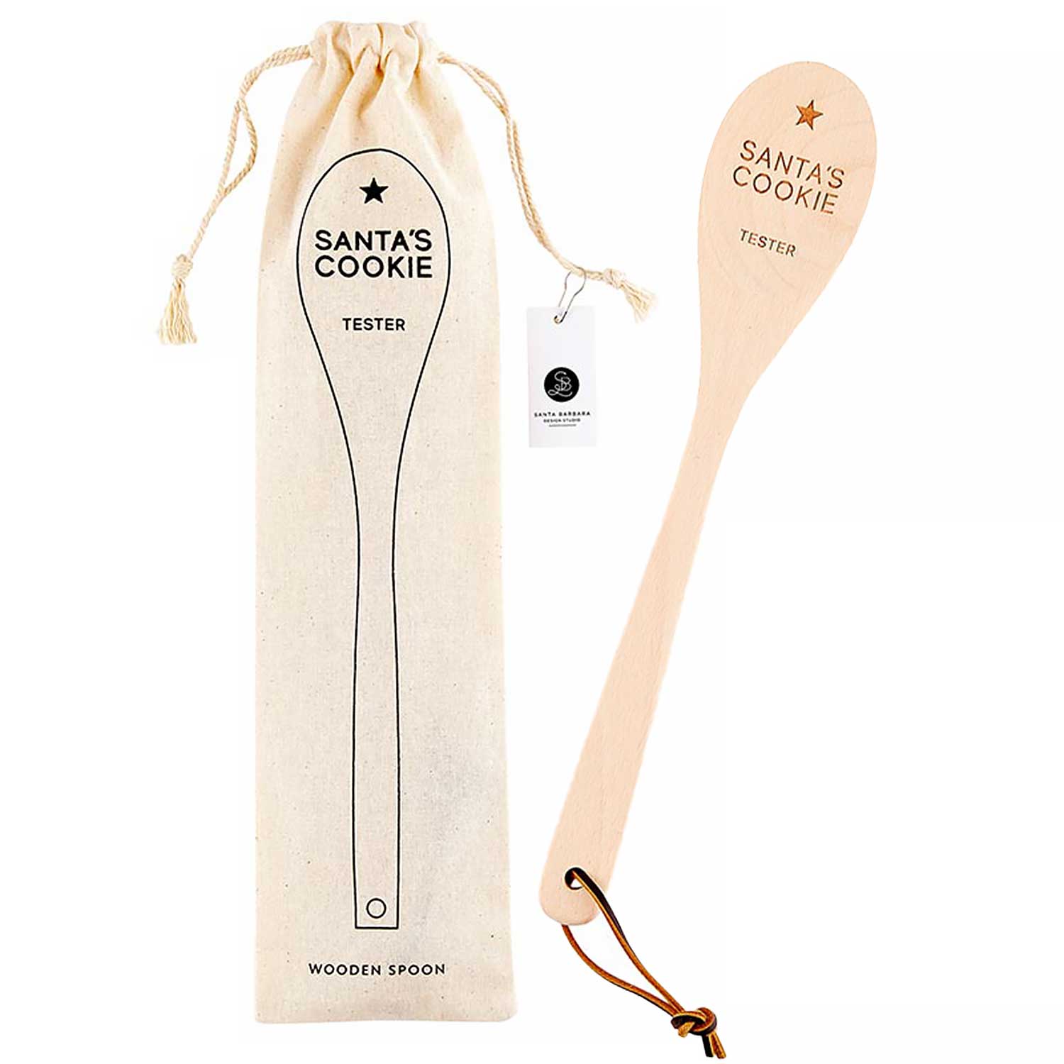 Santa's Cookie Tester Wooden Spoon