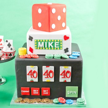 Casino Slot Machine Cake