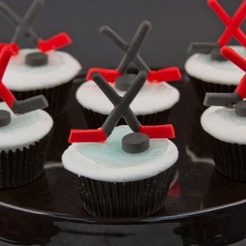 Hockey Cupcakes