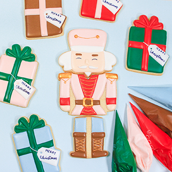 Royal Icing Nutcracker Cookies