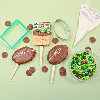 Super Bowl Rice Krispie Treats