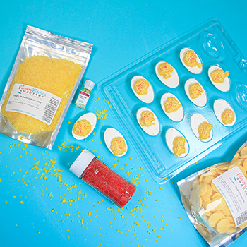 April Fools Deviled Eggs