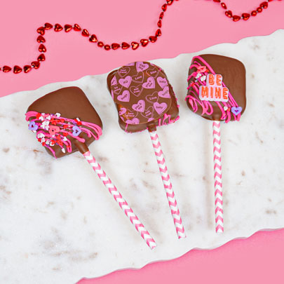 Chocolate Marshmallow Pops