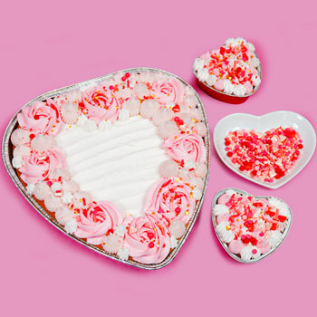 Valentine's Heart Cakes