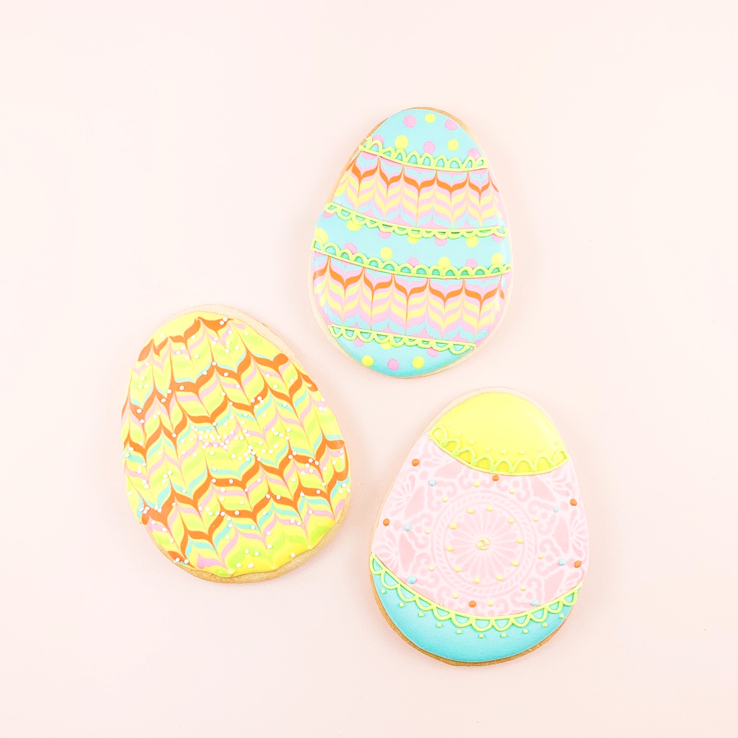 Royal Icing Egg Cookies