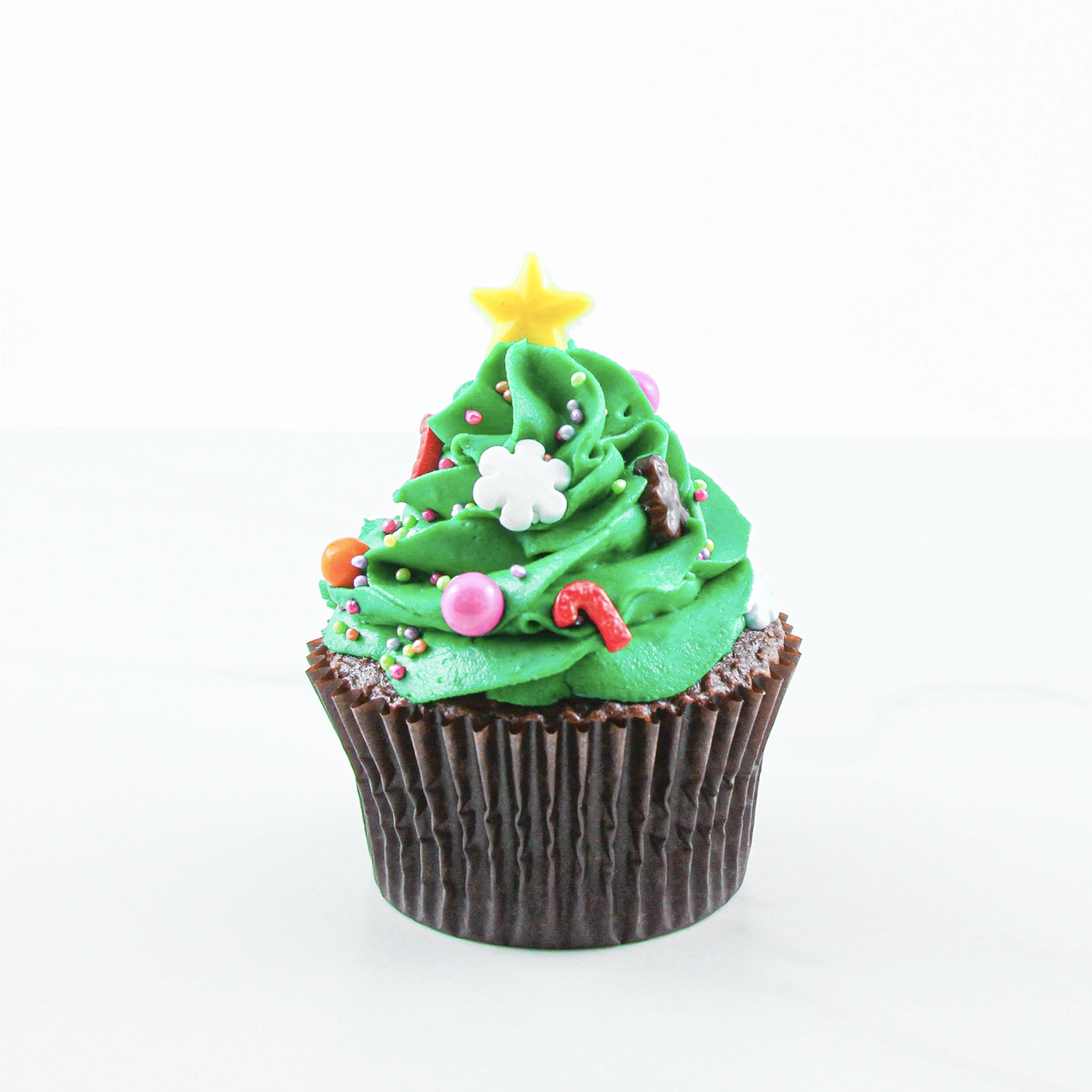 Christmas Tree Cupcake