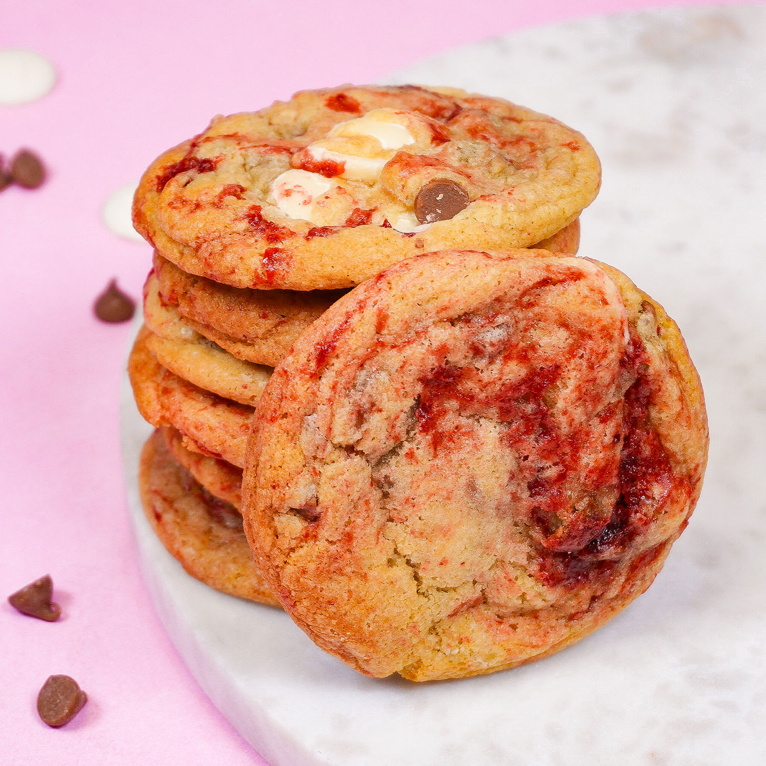 Raspberry White Chocolate Cookies