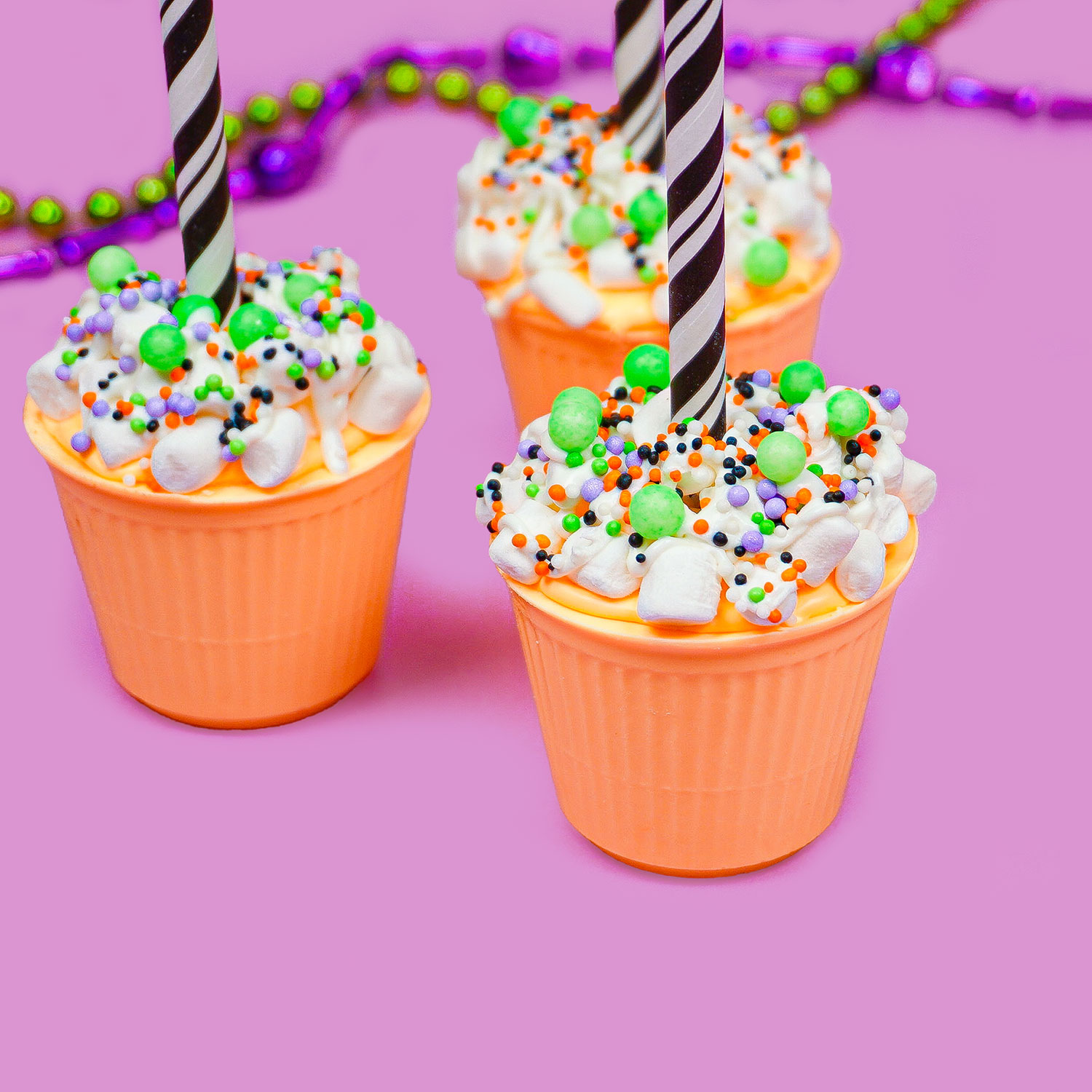 Glowing Halloween Hot Cocoa Bomb Cups