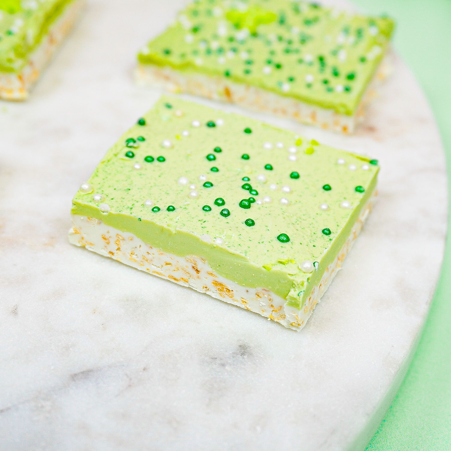 Coconut Key Lime Chocolate Bark