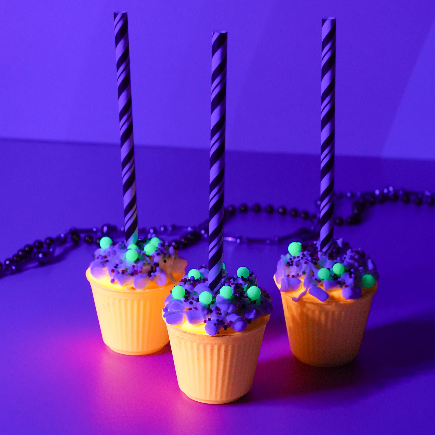 Glowing Halloween Hot Cocoa Bomb Cups