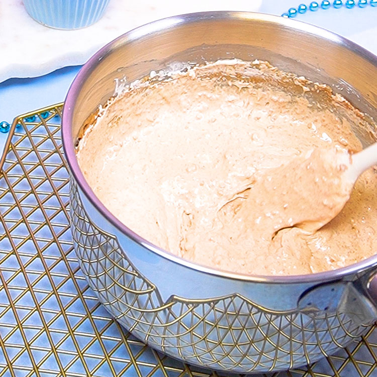 making homemade nougat in saucepan