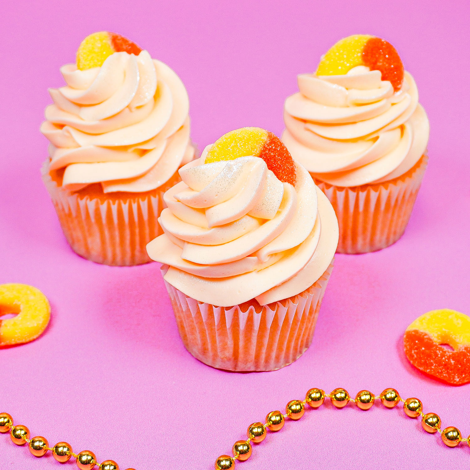 Peach Ring Whipped Frosting