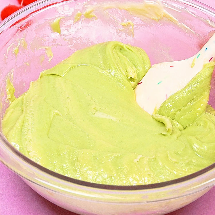 pistachio fudge mixture in a bowl