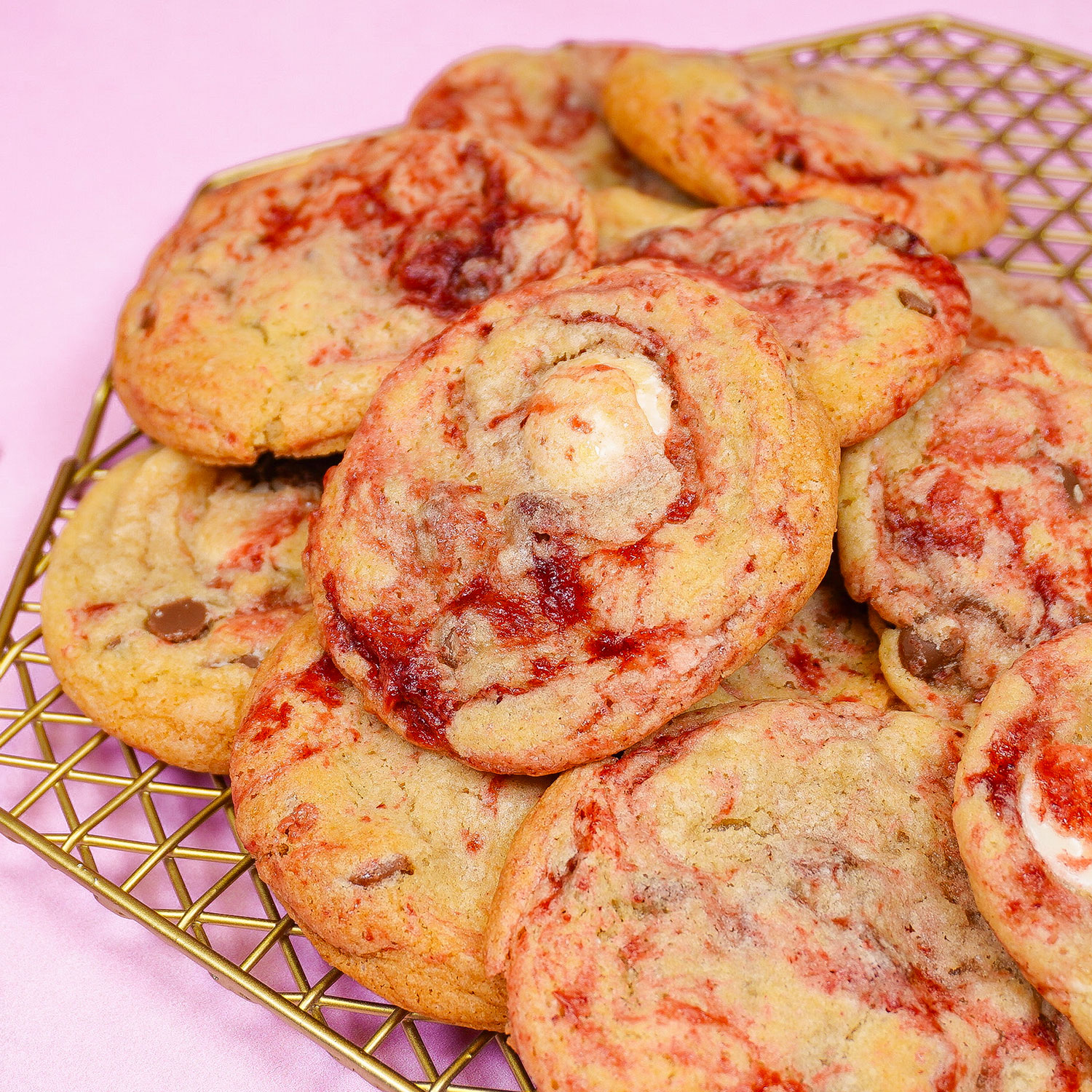 Raspberry White Chocolate Cookies