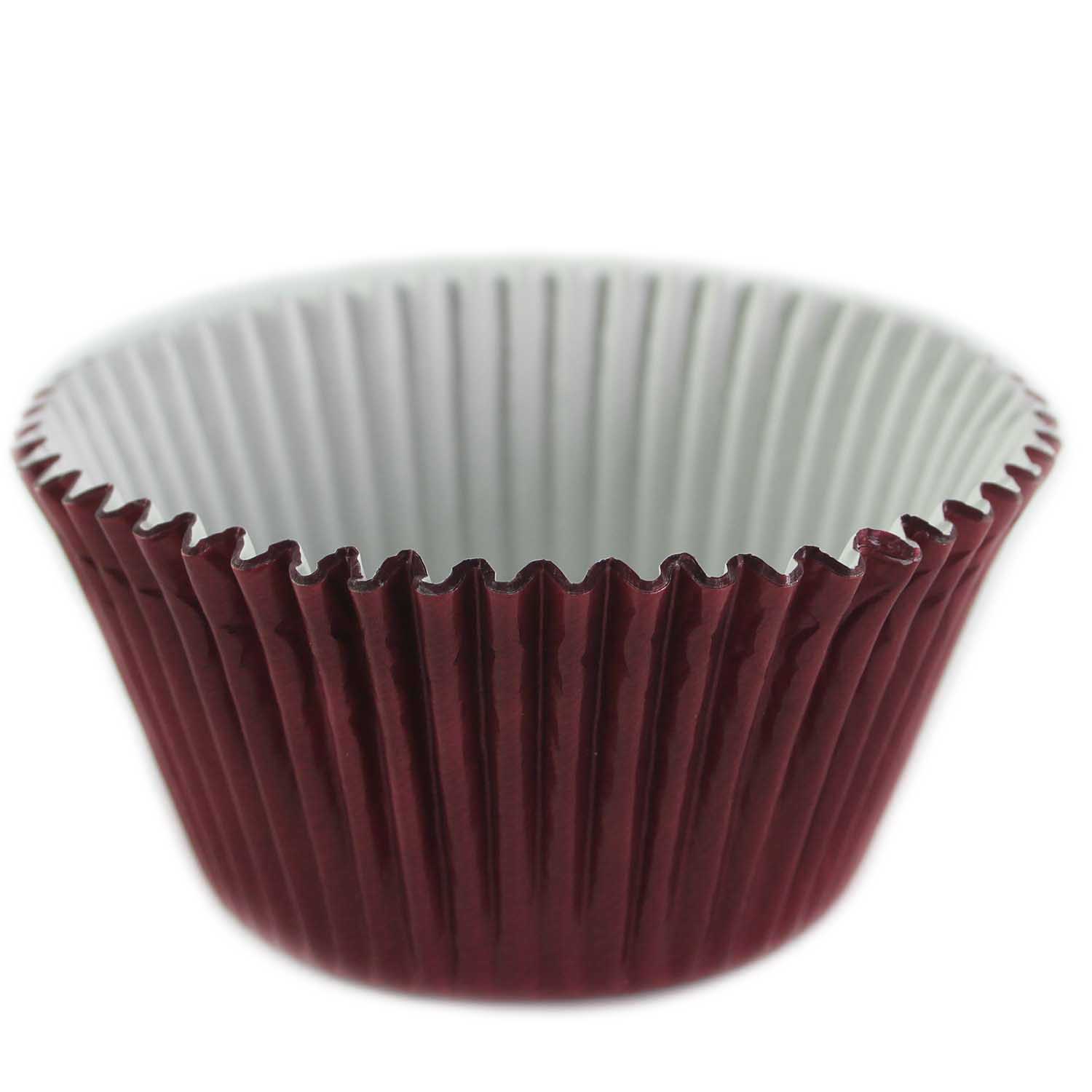 Burgundy Foil Jumbo Cupcake Liners