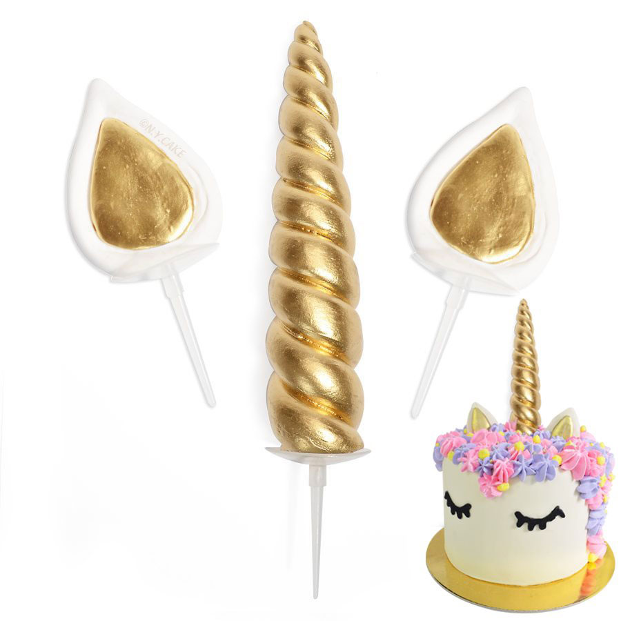 Wholesale DIY Unicorn Horn Lollipop Making Silicone Molds 